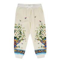 DOLCE AND GABBANA Children Girl Majolica Print Jogging Bottoms