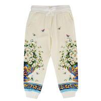 DOLCE AND GABBANA Children Girl Majolica Print Jogging Bottoms