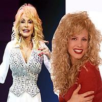 Dolly Parton Wear Wig Culry Long Length Classical Style for Women Heat Resistant High Quality