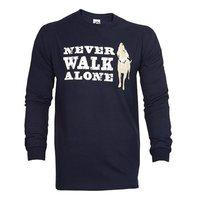 Dog is Good You\'ll Never Walk Alone Long Sleeve Navy T-Shirt