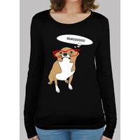 dog - girl t-shirt manga long