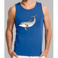 dolphin - man, without sleeves, royal blue