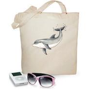 dolphin - 100 cotton cloth bag