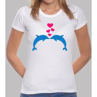 Dolphin love hearts
