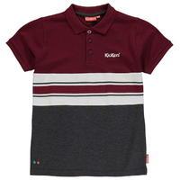 donnay colour and stripe polo shirt junior boys