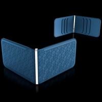 Dosh Embossed Luxe6 Wallet - Blue