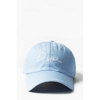 dope embroidered cap blue