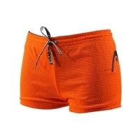 double power drag short black and orange