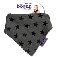 Dooky Dribble Bib Grey Stars