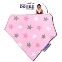 Dooky Dribble Bib Pink Stars