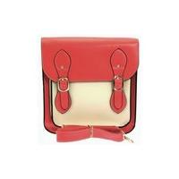 Double Buckle Satchel Bag In Watermelon