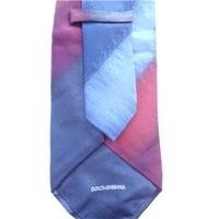 Dolci & Gabbanna Blue & Red Silk Tie