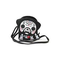 Dog Tattooed Skeleton Shoulder Bag