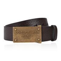 DOLCE AND GABBANA Plate Buckle Belt