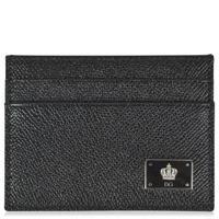 DOLCE AND GABBANA Grained Leather Card Holder