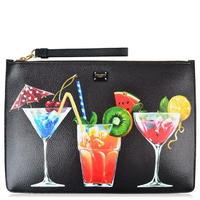 DOLCE AND GABBANA Cocktail Leather Clutch