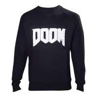 doom mens logo sweater extra extra large black sw240002doo 2xl
