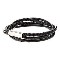 double skin leather rope loopy bracelet jewelry christmas gifts