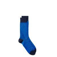 dotted socks nautical blue