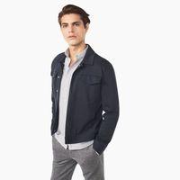 Double Faced Jersey Denim Jacket - Marine