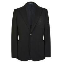 DOLCE AND GABBANA Crown Embroidered Jersey Blazer