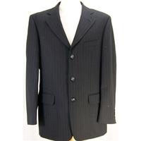 Douglas - size 40R - grey pinstripe - pure new wool single breasted jacket