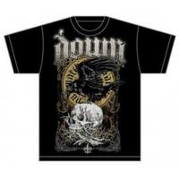 down swamp skull mens t shirt black large