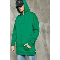 Double-Hem Longline Hoodie