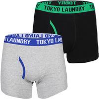 Dormer Boxer Shorts in Simply Green / Deep Blue  Tokyo Laundry