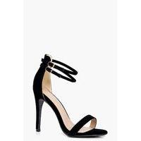 Double Ankle Band 2 Part Heels - black