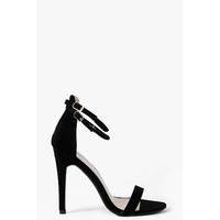 Double Ankle Band 2 Part Heel - black