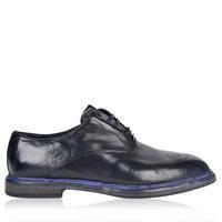 dolce and gabbana marsala distressed brogue shoes