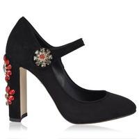 dolce and gabbana bejewelled mary jane heels