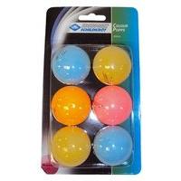 Donic Schildkrot Colour Pops Table Tennis Balls 40mm (Pack Of 6)