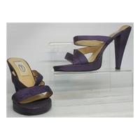 dolcis open toe shoes purple dolcis size 6 purple heeled shoes
