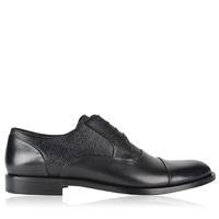 dolce and gabbana grained stud derby shoes