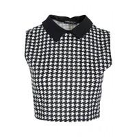 DOGTOOTH COLLAR CROP