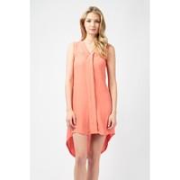 DOUBLE ZIP WOVEN DIPHEM DRESS