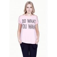 DO WHAT YOU WANT COLD SHOULDER TOP