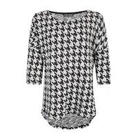 DOGTOOTH JACQUARD OVERSIZED SW