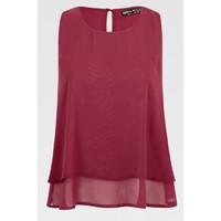 DOUBLE LAYER CHIFFON TOP