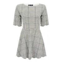 dogtooth scallop skater dress