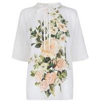 dolce and gabbana peony blouse