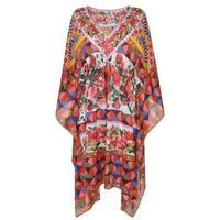 DOLCE AND GABBANA Maiolica Silk Kaftan