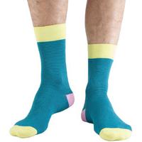 Doris & Dude Mens Blue Striped Bamboo Socks - Size 7-11