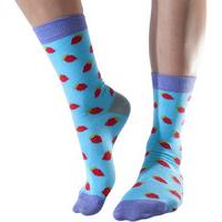 doris dude womens strawberry bamboo socks size 3 7