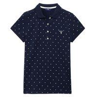 Dot Pique Polo Shirt - Thunder Blue