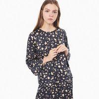 dot shirt back blouse evening blue