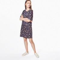 dot shirt back dress evening blue