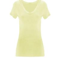 dolores v neck short sleeve t shirt cream